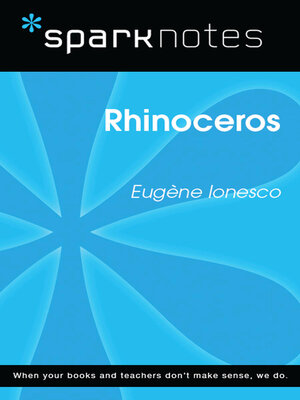 cover image of Rhinoceros (SparkNotes Literature Guide)